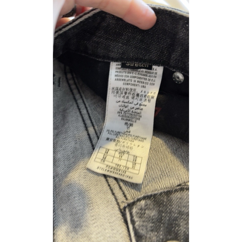 Guess Jeans Los Angeles Black Acid Wash Women's Size 28 Skinny Stretch Jeans - Picture 10 of 11